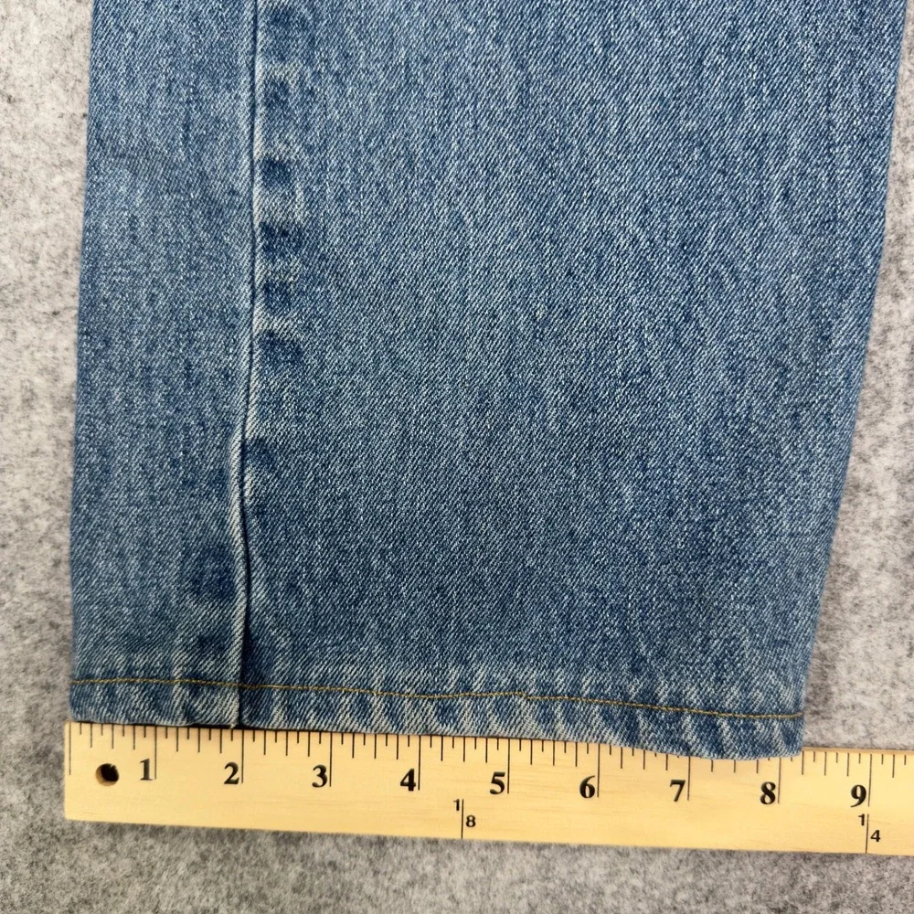 Levis 505 Regular Fit Straight Leg Jeans Mens 35x30 Medium Wash Blue